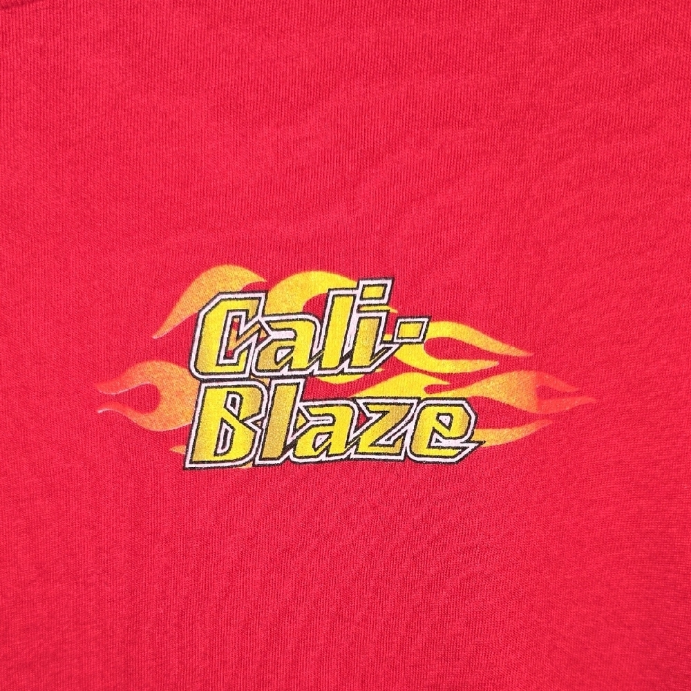 Bella Canvas Red Cali Blaze Graphic Men's Tee XL NWOT Never Worn LOT I - Picture 3 of 5